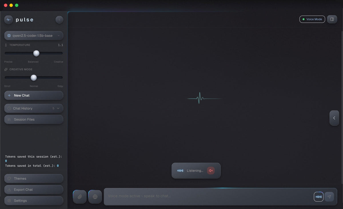 Pulse voice mode